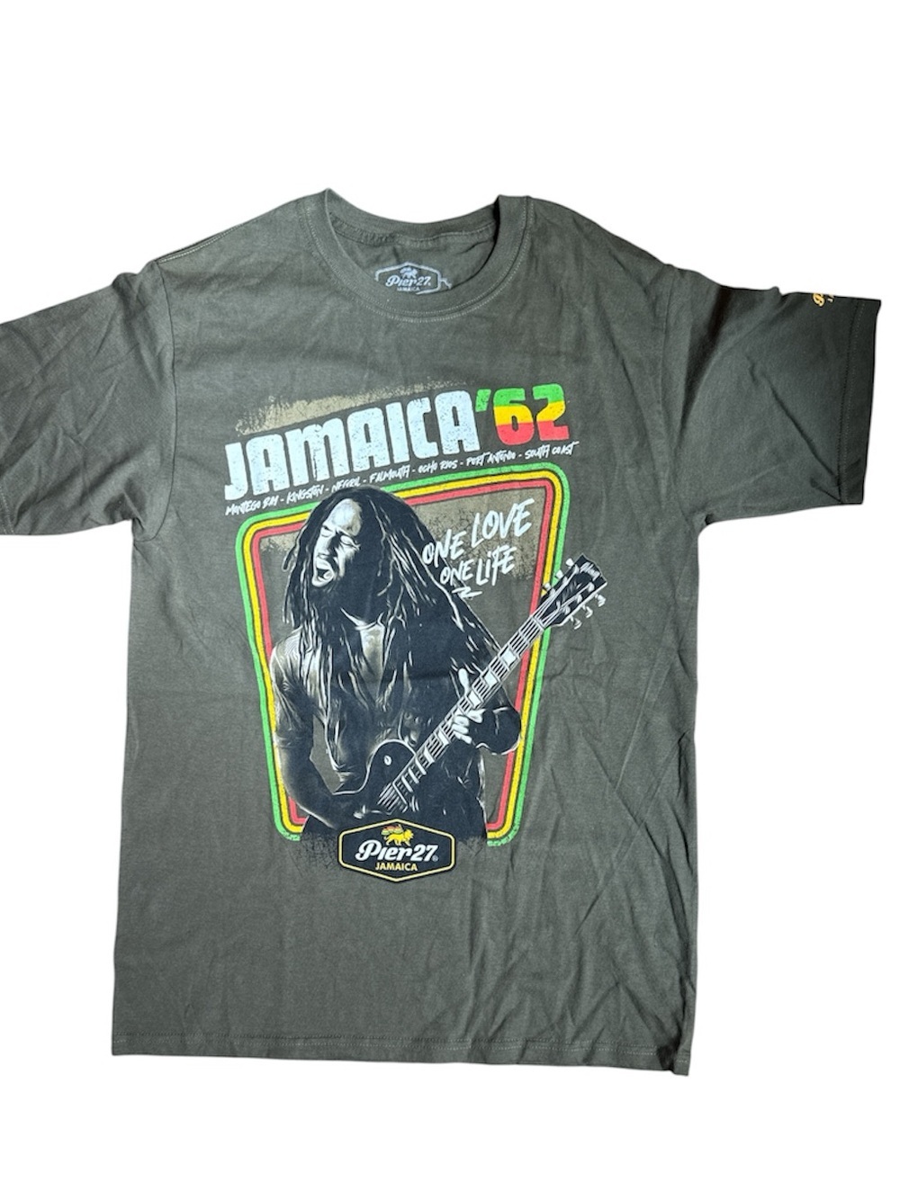 Bob Marley Kingston Jamaica One Love shirt Sz Med